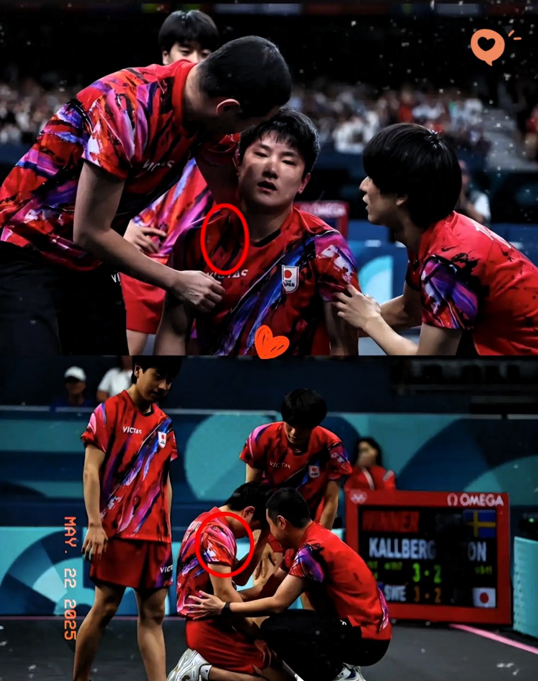 德国乒乓球队绝地反击韩国乒乓球队，张本智和关键制胜